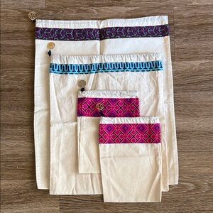 Lot of 4 Tory Burch Drawstring Dust Bags New Never Used